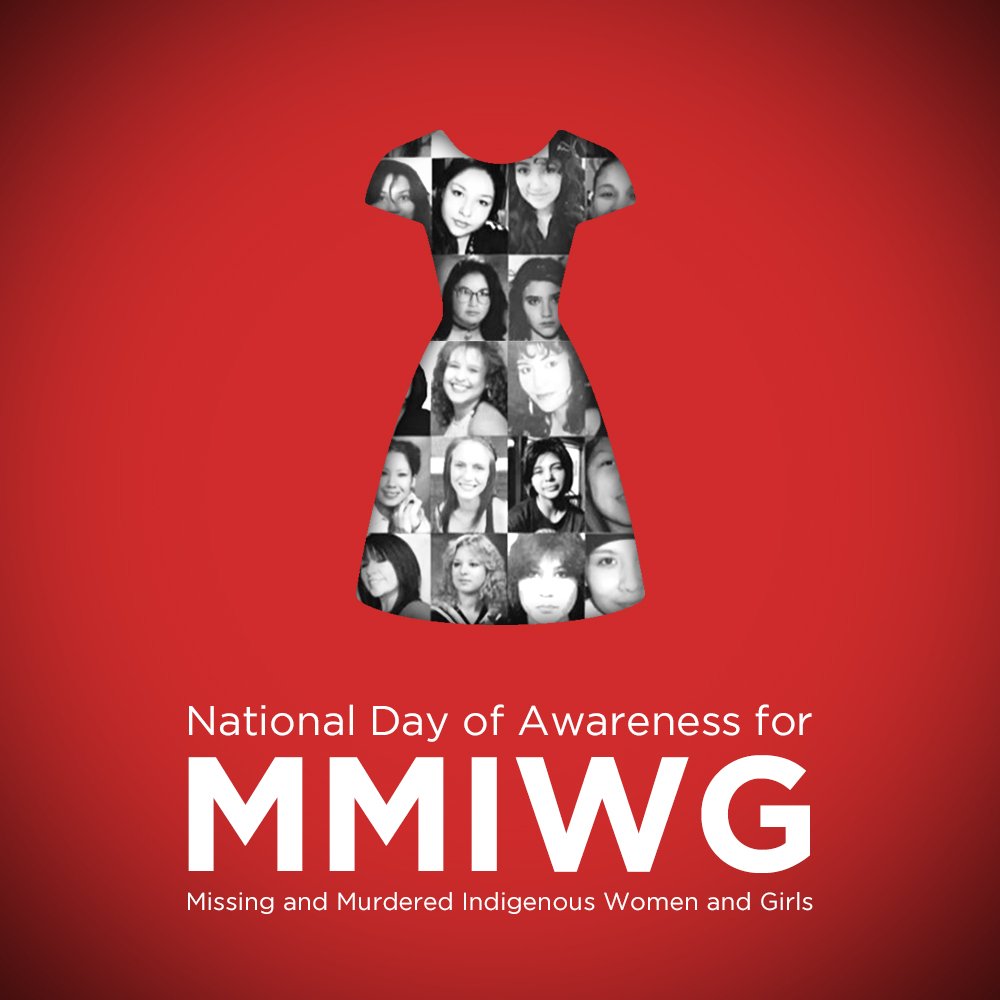 THOMLYNN101's tweet photo. In Canada, Indigenous women and girls are targeted for violence more than any other group. 

They are 12 times more likely to go missing or be killed.

National Day of Awareness for Missing and Murdered Indigenous Women and Girls 
#MMIWG #MMIWG2S #RedDressDay
#NoMoreStolenSisters https://t.co/DiIALdnlqj
