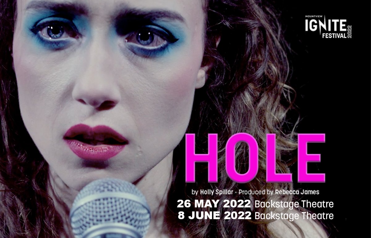 GooseTheatre's tweet photo. Introducing IGNITE Festival 2020:
Our next shows at the Golden Goose Theatre are...📣

HOLE produced by Rebecca James -  8th June ⚡️

Find out more and book your tickets here: https://t.co/Sm3xeniTaQ.
 
#MountviewIGNITEs 💥 #GoldenGooseIGNITEs 💥 https://t.co/IERlLCk3VN