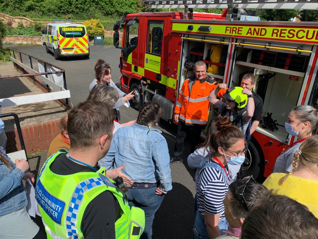 Todays on duty watch got the incredible opportunity to spend time talking and engaging with the staff and users at Scarborough &amp; District Mencap Centre,along with our colleagues @NYP_Scarborough  An enjoyable and important part of the job. #community #mencap