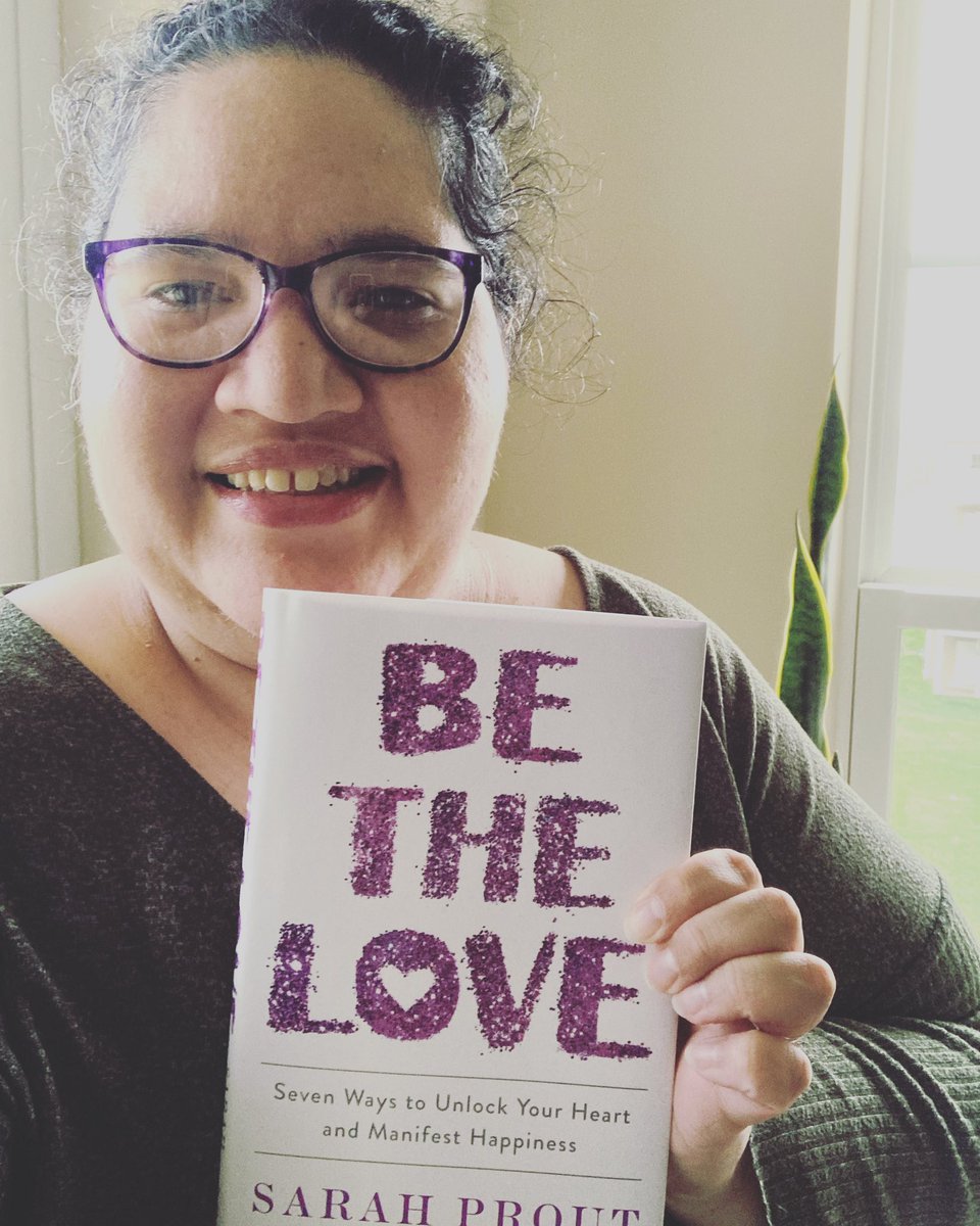 MRSNadiaBugler's tweet photo. I was fortunate to receive an early bird copy of @sarahprout’s #bethelovebook and I couldn’t recommend it more! Sarah’s been such a great resource in my manifestation journey and I’ve come to view her as my personal manifestation guru! Go order a copy of this book! It’s brill! 💜 https://t.co/w792eRlHl8