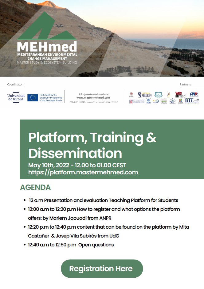 Master in Mediterranean Environmental Change tweet media