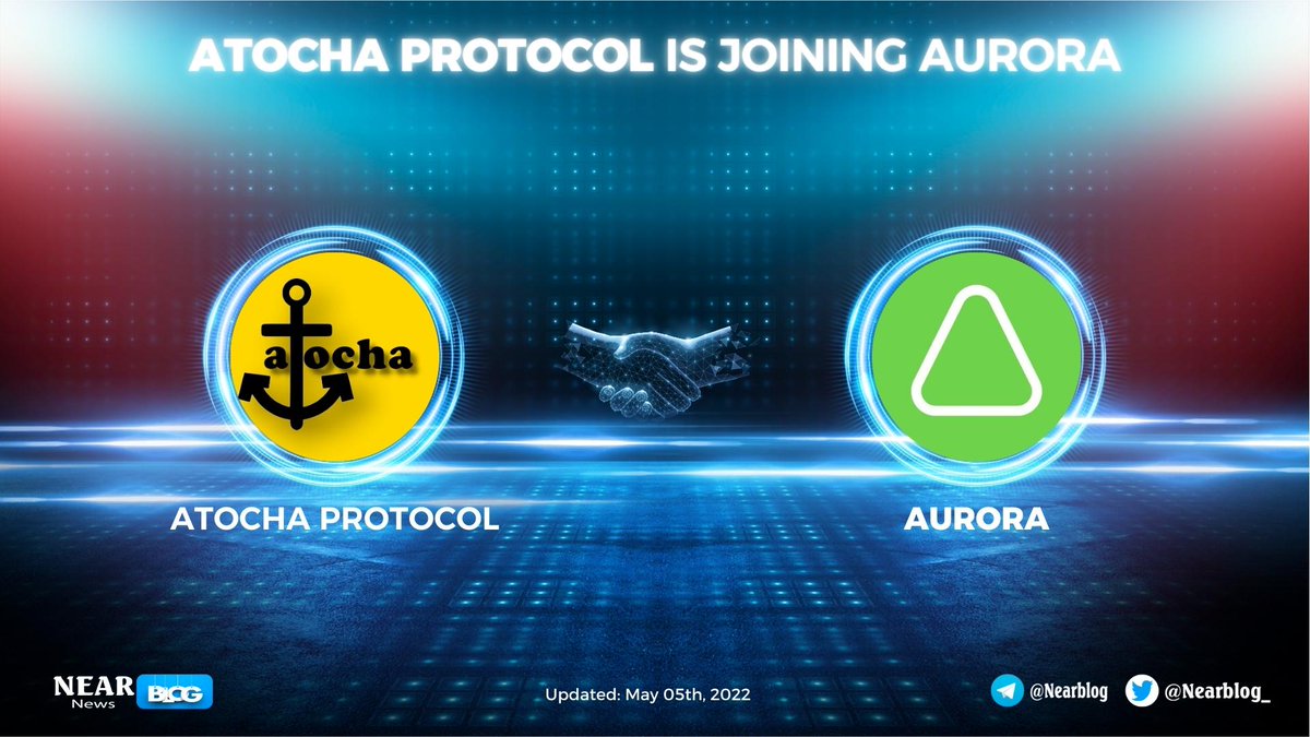 WalkyrienVC's tweet photo. 📢@AtochaProtocol is joining @auroraisnear

🔷#Atocha🤝#Aurora to enable a larger reach for the #puzzlegame community
🔷With Rainbow Bridge, #Atocha  IDO will launch on #NearPad next week
🔷Follow us to get the fastest IDO information

#NearBlog #NEAR #Atocha #Aurora https://t.co/4Tsk4fIqHd