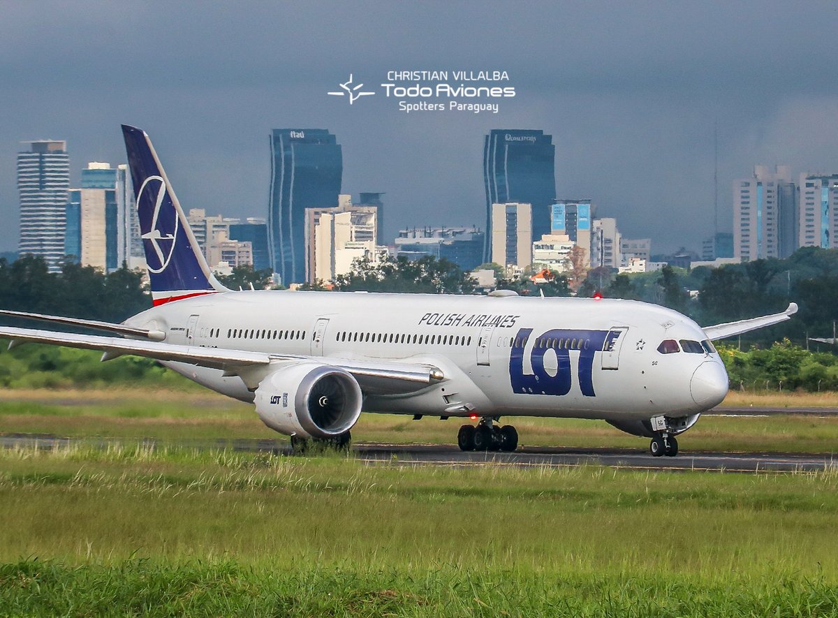 AvionesTodo's tweet photo. Salida del vuelo de @LOTAirlinesUS  desde el Silvio Pettirossi hace instantes. @plane_spotters @ArgSpotters @Spotters_Chile @dinacpy @aviacion_al_dia @aviacionline @paraguayspotter @christianspott2 https://t.co/BzHavj5rtZ