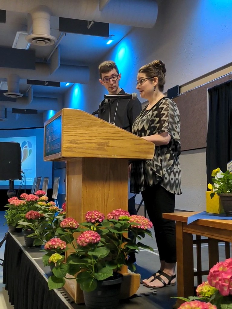 InclusionAB's tweet photo. "There were many questions about Jakeโs future, the uncertainty was terrifying.ย Becoming involved with Inclusion Lloydminster and Alberta has restored our hope."-Nadia Lehman, parent #InclusionABBreakfast https://t.co/zdPPzlR1I3