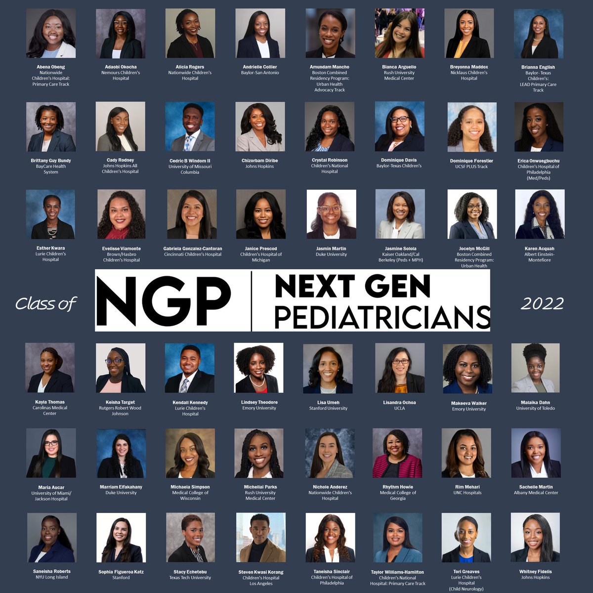 Rebekah Fenton, MD, MPH, FAAP (she/her) (@rfentonmd) on Twitter photo The future of pediatrics is looking bright!
Congratulations to <a href="/NextGenPeds/">Next Gen Pediatricians</a>' 63 4th year med student mentees who ALL secured pediatric positions!
We are SO proud of you for all you've overcome and all you bring to the field!
Twitter, please share the good news with a retweet! The future of pediatrics is looking bright!
Congratulations to <a href="/NextGenPeds/">Next Gen Pediatricians</a>' 63 4th year med student mentees who ALL secured pediatric positions!
We are SO proud of you for all you've overcome and all you bring to the field!
Twitter, please share the good news with a retweet!