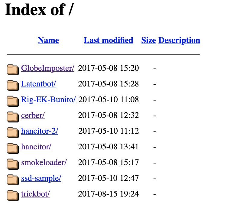 b3ard3dav3ng3r's tweet photo. some long-forgotten files with emails codes etc
#globeimposter
#latentbot
#cerber
#rigek
#smokeloader
#trickbot
#hancitor https://t.co/EpQULgWJNw