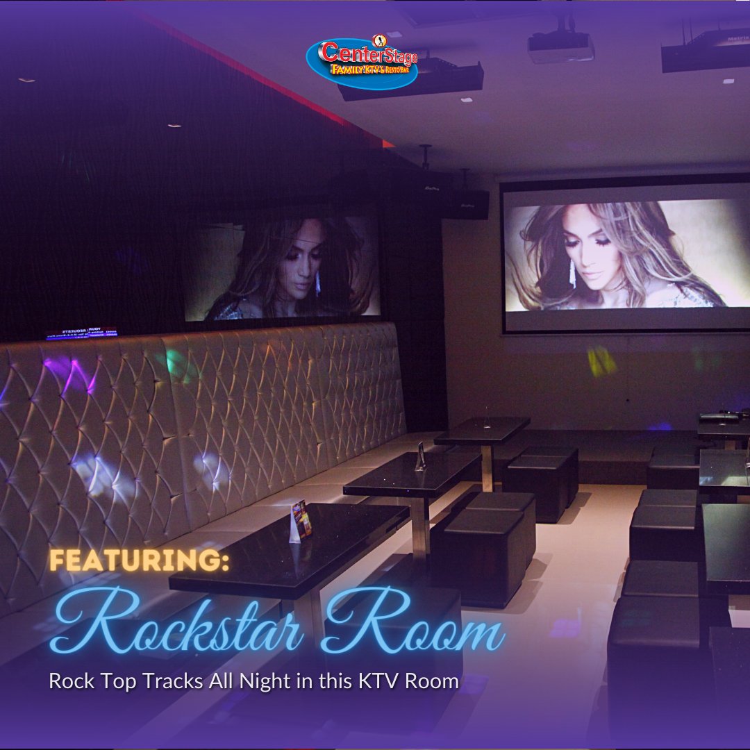 Own the night and the stage like it's your own rock concert in this stylish KTV room that's good for 40 pax. 🎤🤘✨

Make your night even better with our Rockstar Party Platter. 🍽👌

#CelebrateAtCenterStage #CelebrateSafely #ktvmanila #karaokenight #karaokeph #karaokephilippines
