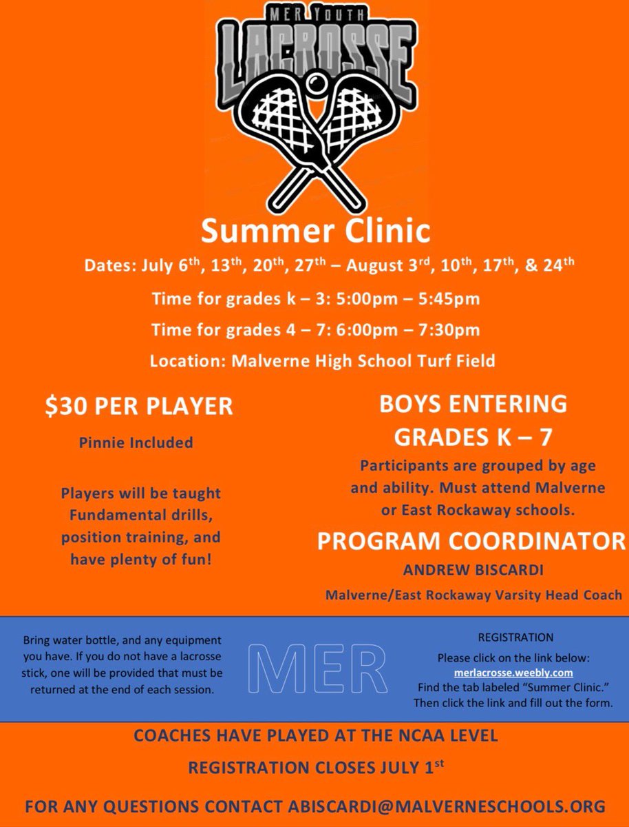 Malverne Athletics tweet media