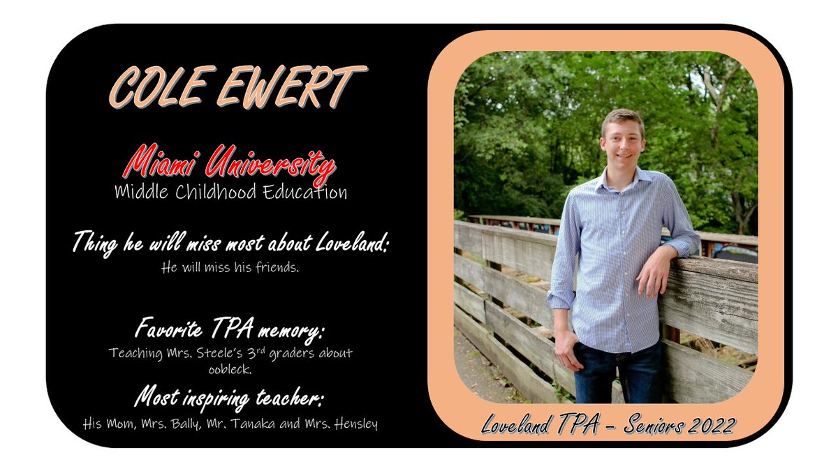 TPALoveland's tweet photo. TPA Senior Spotlight: Cole Ewert https://t.co/Sd4BBXBQoo