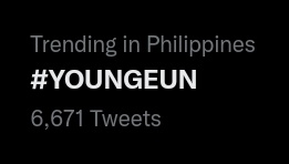 "#YOUNGEUN" is currently trending with over 6k tweets! 👏

YOUNGCHAE HARMONIC DUO
#YOUNGEUN #서영은 #ヨンウン