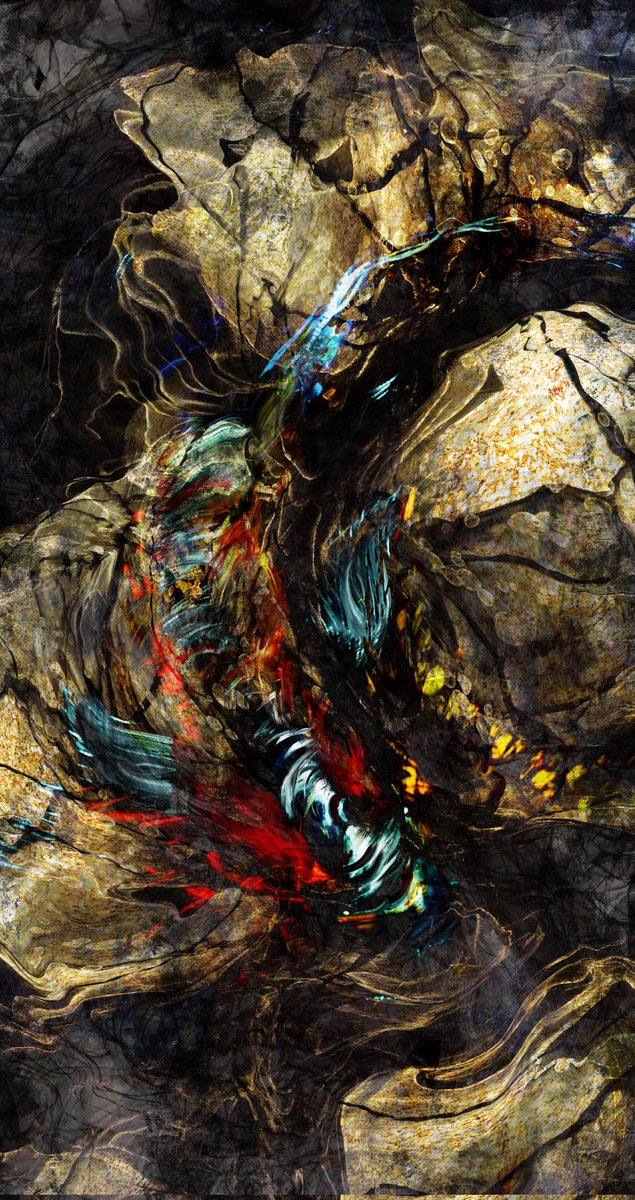 antrodeiribelli's tweet photo. Can you see the fish, the rocks and the water? Look closely

Golden river fish
#procreateart 
#abstractart 
#digitalart https://t.co/EYmCdY8b9n