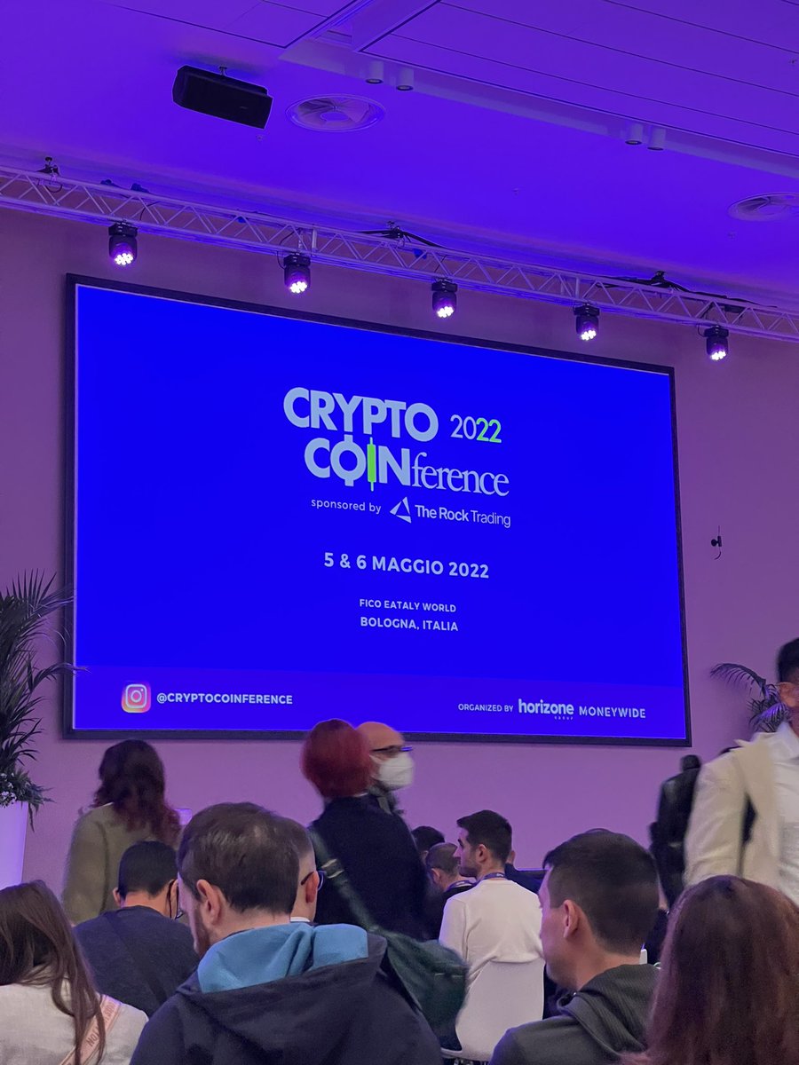mariomoschetta_'s tweet photo. Finalmente un evento in presenza. Tanti player interessanti e probabili collaborazioni che arriveranno entro fine anno #cryptocoinference https://t.co/SpxgGxUkse