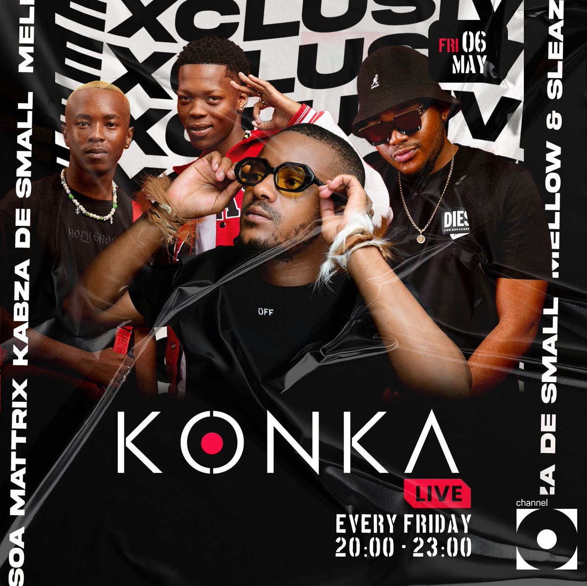 ChannelOTV's tweet photo. #KonkaLive presents @KabzaDeSmall_ , @mellowandsleazy and @mattrix_soa on your screens this Friday on #ChannelO! 🥳 https://t.co/wJHzhAxlmv