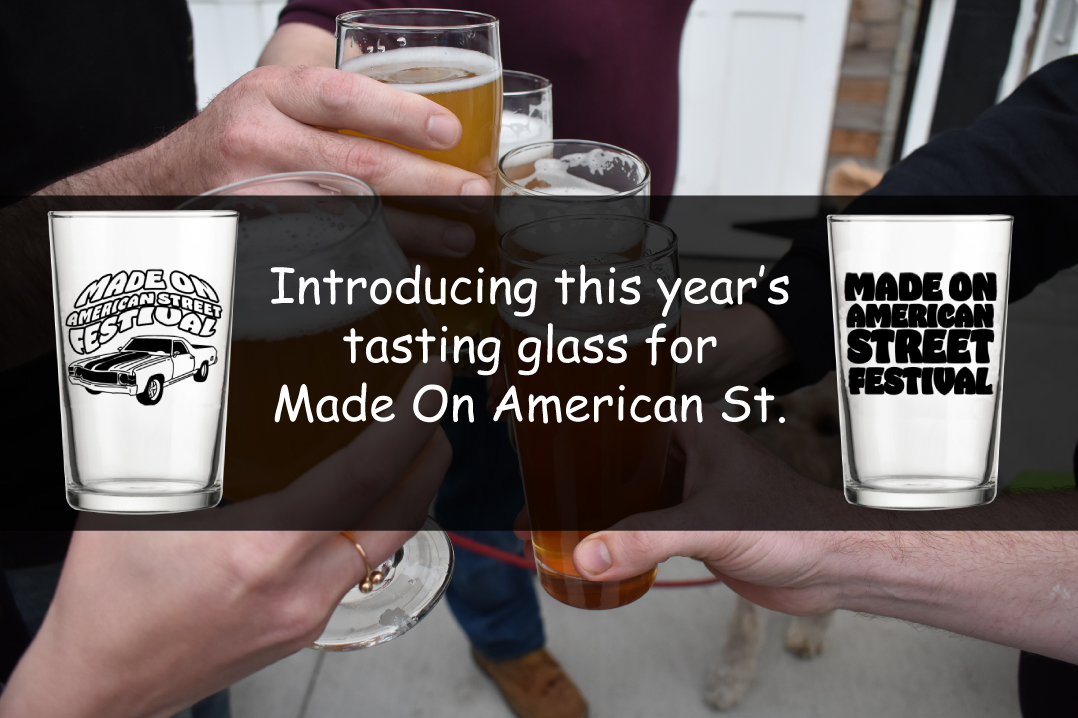 Check out this year's tasting glass for Made On American St. and grab your tickets here: eventbrite.com/e/made-on-amer…