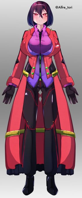 私のアバターを立ち絵イラストにしてみました!癖が詰め込まれたお姉さんとなっております。 