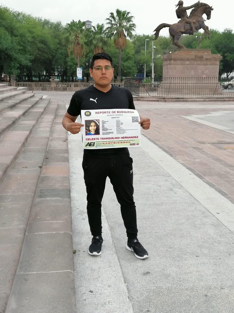 LoQuePasaEnNL's tweet image. Buen día, hoy es un buen momento para recordarte @samuel_garcias que continua la búsqueda de CELESTE, Joven de Juárez #NL con 35 días desaparecida y sin avances !!
Sus padres no pierden el animo y aún quebrados por su ausencia salen a buscarla a diario ¡APLÍCATE YA GOBERNADOR!