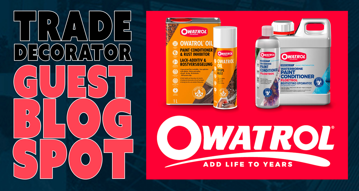 TRADE_decorator's tweet photo. The perfect looking finish when painting is something every professional decorator aims for.
On our Guest Blog Spot @Owatroluk will help you achieve this result.
Find out more > https://t.co/gbDftM6dFs
.
.
#paintinganddecorating #Owatrol #OwatrolOil #PaintConditioner #Floetrol https://t.co/kzOLwFqVVa