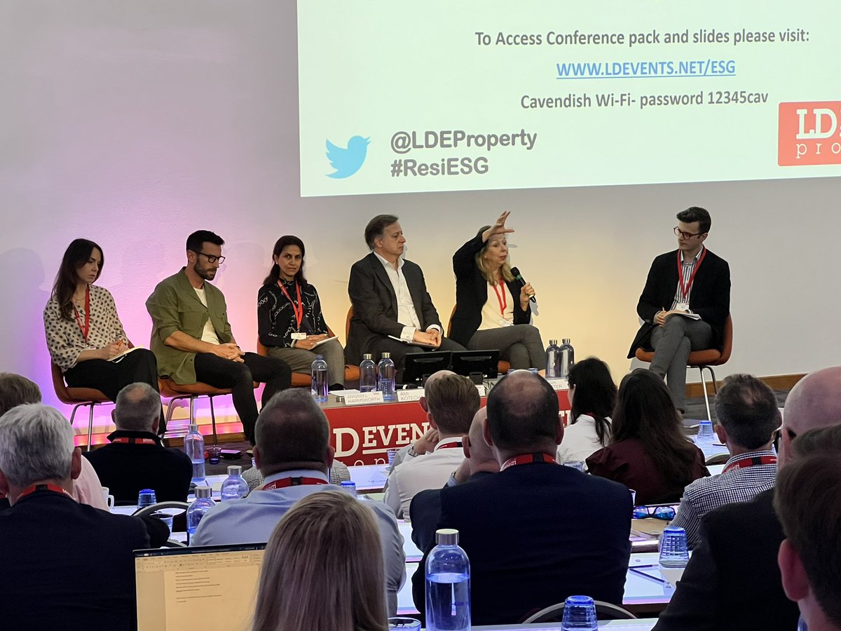 An instructive keynote from <a href="/SarahForster_SA/">Sarah Forster</a> <a href="/Thegood_economy/">The Good Economy</a> on structural issues &amp; systemic problems with #housing #inequalities globally responded to by <a href="/Basil_FORE/">Basil Demeroutis</a> <a href="/petegladwell/">Pete Gladwell</a> <a href="/AmiKotechaAREP/">Ami Kotecha</a> <a href="/MandGInsights/">M&G Investments</a> on #impact investing…good &amp; bad! <a href="/LDEProperty/">LD Events Property</a> #ResiESG