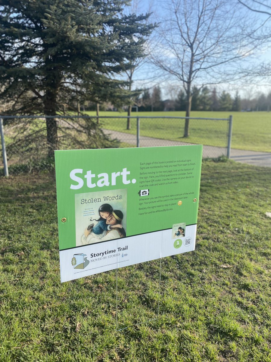 It’s a gorgeous morning this #EducationWeek for a couple of #storywalks <a href="/WCLittleES/">WC Little</a> today!!!!!
<a href="/SCDSBLiteracy/">SCDSBliteracy</a> #ifihadagryphon #stolenwords