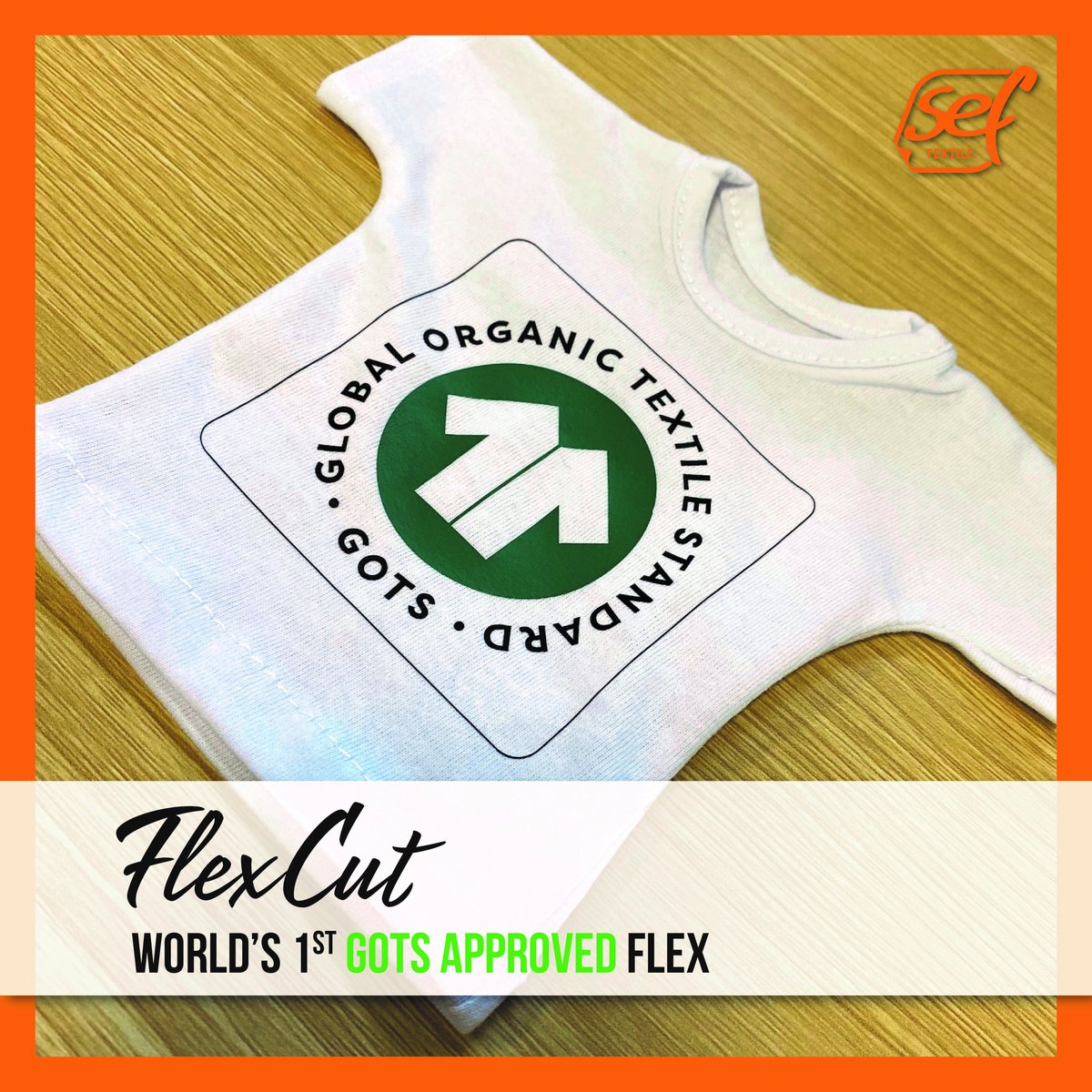 SEF_FLEXFLOCK's tweet photo. A vegan certification is not much of a challenge for a heat transfer film. But unlike other films, FlexCut is GOTS approved, and that’s really unique !

FLEXCUT, world's 1st GOTS APPROVED flex. https://t.co/iqF9o8EmMZ
 
More about GOTS: 
https://t.co/GrZ0c8eoJV https://t.co/dS5NMG0soe