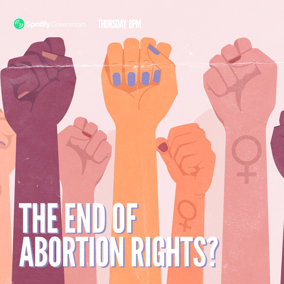 We are talking about Abortion Rights tonight at 8pm EST on @SpotifyLive with @DrDonnaOriowo @Shermichael_ @NatashaMScruggs and Constanza Eliana Chinea. Follow & Join us: spotify.link/grapevinelive