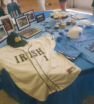 BrooksBrownlee's tweet photo. Notre Dame Signing Day.  It's official.  Johnson University Royals Baseball.  #goroyals @JURoyals_BB @RealRyanBruce23 @ChadBell19 @NDChattBaseball @NDChattAthletic @eXposureBB https://t.co/d7FeZ0IWcY