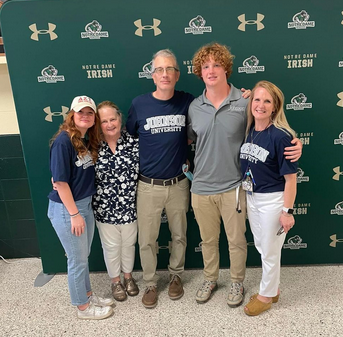 BrooksBrownlee's tweet photo. Notre Dame Signing Day.  It's official.  Johnson University Royals Baseball.  #goroyals @JURoyals_BB @RealRyanBruce23 @ChadBell19 @NDChattBaseball @NDChattAthletic @eXposureBB https://t.co/d7FeZ0IWcY