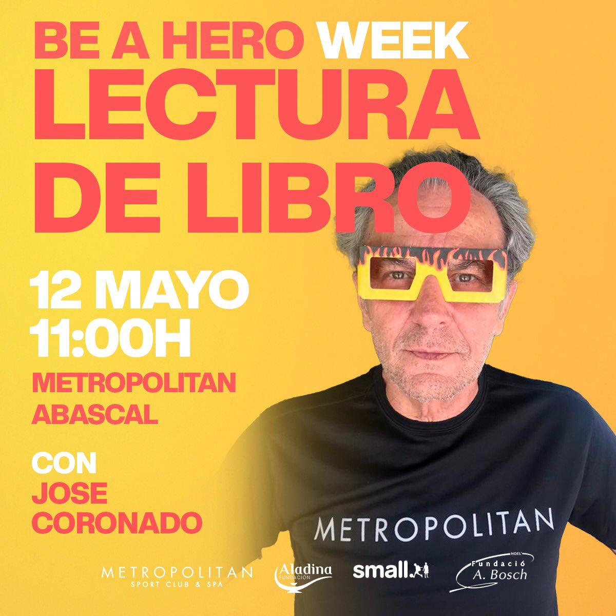 El próximo 12 de Mayo a las 11:00h en Metropolitan Abascal y la Fundación Aladina haciendo una lectura… nueva área de oncología pediátrica del hospital Vall d’  Hebron. 
participar de esta iniciativa con tu donación  clubmetropolitan.net/be-a-hero
@metropolitangym @fundacionaladina