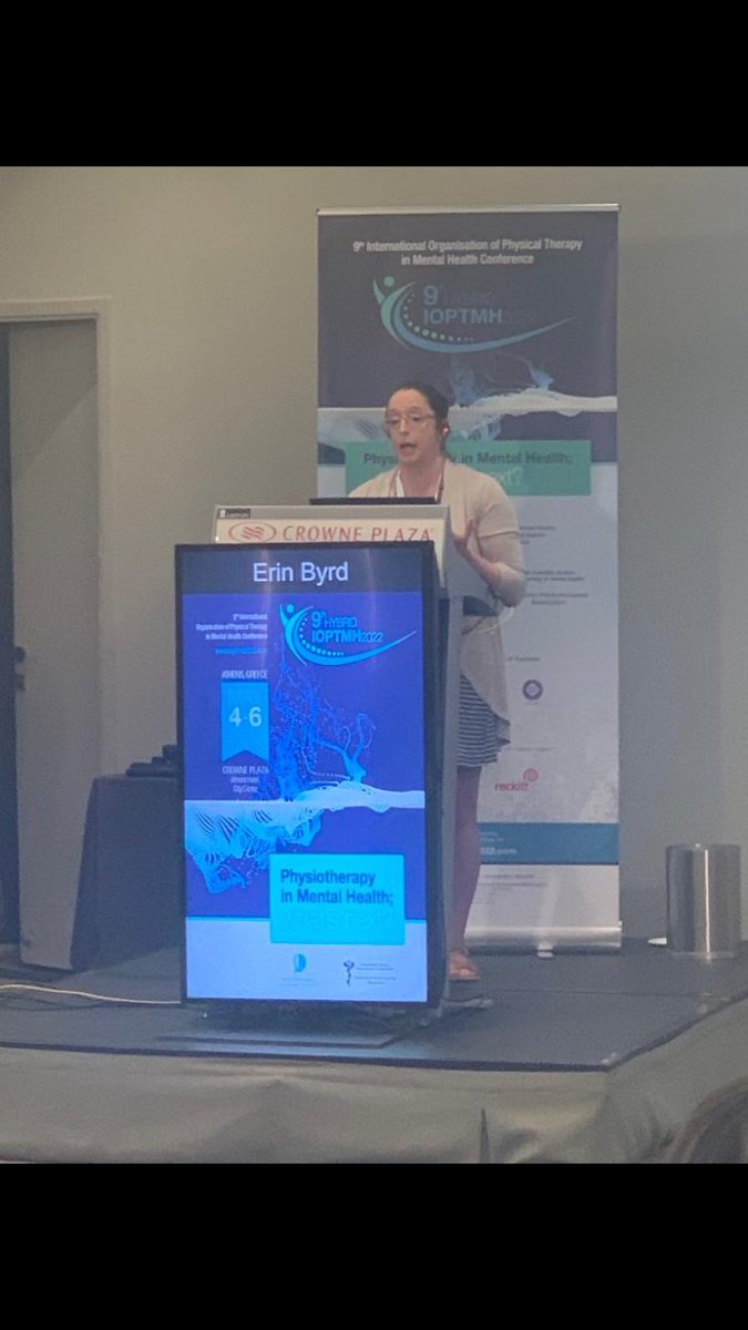 drerinbyrd's tweet photo. Really enjoyed presenting at #9TH_IOPTMH2022_ATHENSGR on exploring student physio confidence working with people experiencing mental illness. Athens is beautiful and always a pleasure to share the stage with @laurahemmingsPT @WorldPhysioMH @PhysiosinMH https://t.co/aIh4pNVckt