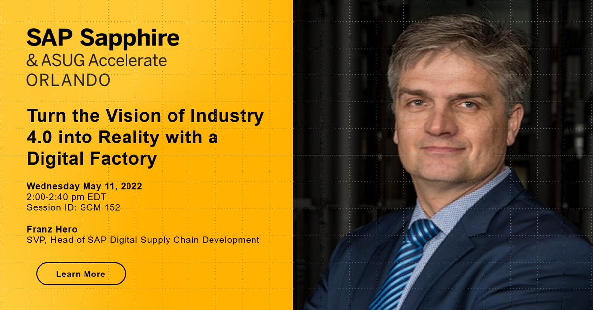 Learn how SAP Supply Chain can transform a factory with Industry 4.0 #Sa
lnkd.in/gJFp7NBj