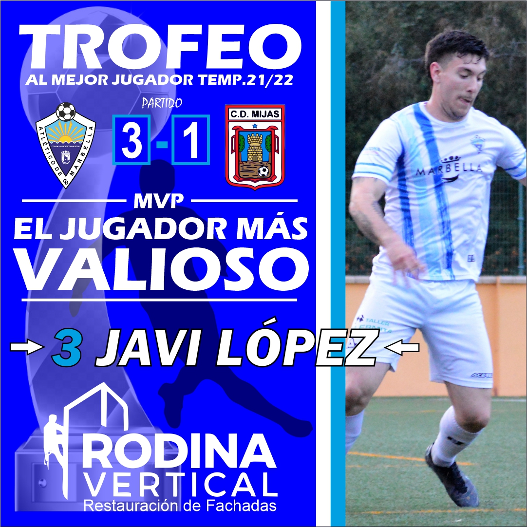 ATMPsenior's tweet photo. 🏆 𝗧𝗥𝗢𝗙𝗘𝗢 "𝗥𝗢𝗗𝗜𝗡𝗔 𝗩𝗘𝗥𝗧𝗜𝗖𝗔𝗟"

⚽ Ya conocemos al jugador más valioso del partido de ayer ante el #CDMijas. Suma 1 punto (+1⃣).

🤔 El 𝗠𝗩𝗣 de esta jornada es para ...

 🔝 ¡ 3️⃣ 𝗝𝗮𝘃𝗶 𝗟ó𝗽𝗲𝘇 !  👏🏻

ℹ️ Trofeo patrocinado por #𝗥𝗼𝗱𝗶𝗻𝗮𝗩𝗲𝗿𝘁𝗶𝗰𝗮𝗹 https://t.co/RZZ8JzR6vA