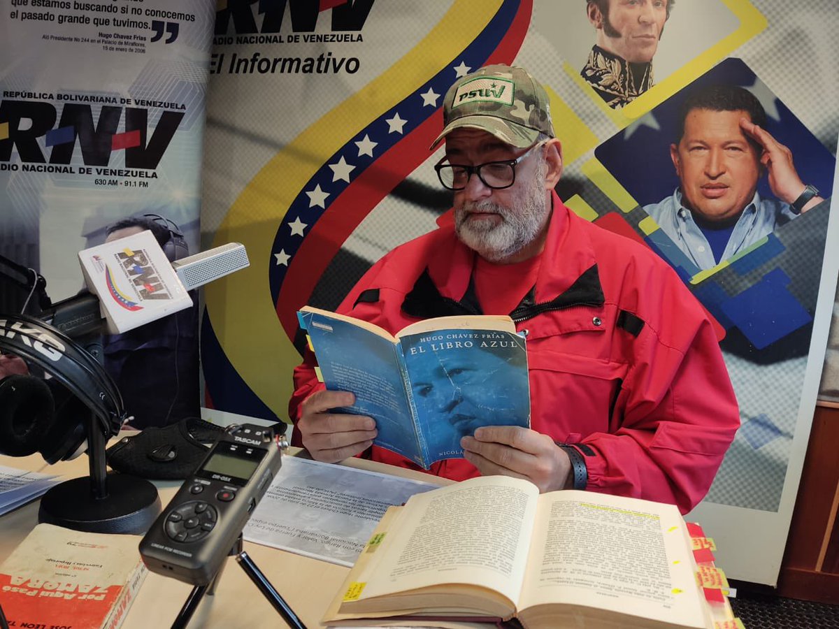 Preparando tu programa HABLANDO DE PODER #136 que se trasmitirá hoy a las 8 am por RNV.  Trataremos temas históricos sobre la traición a Bolívar y sobre la carga histórica de la MILICIA BOLIVARIANA y sus tareas en la FUSIÓN CÍVICO MILITAR