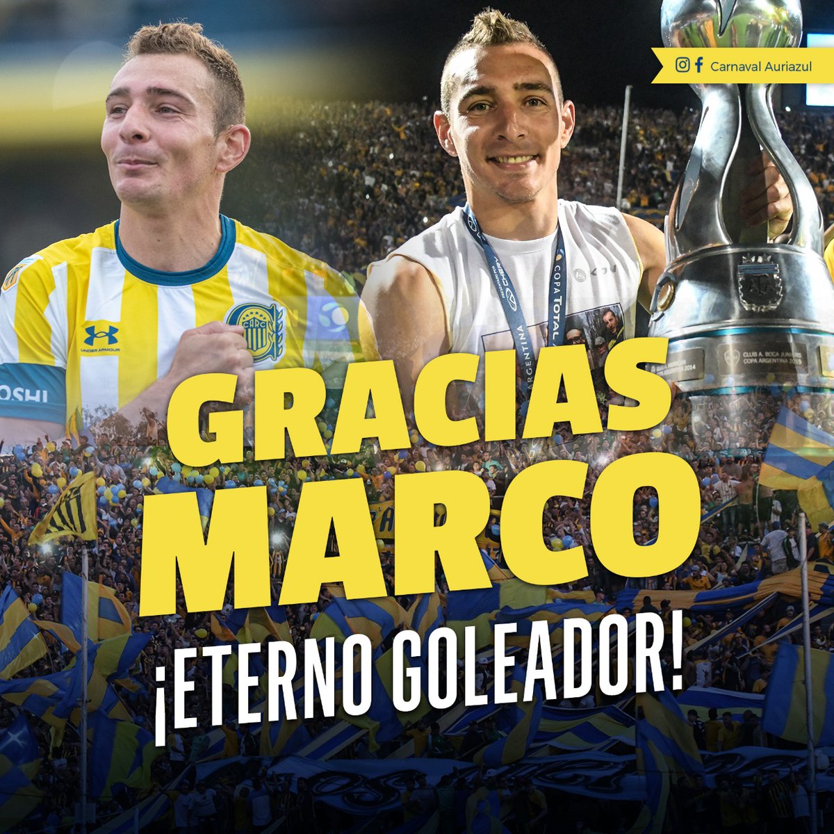 AgrupacionCA's tweet photo. ¡¡GRACIAS POR TANTO!!

Se retira el ídolo de Central en este siglo. El que nació acá, volvió, ganó clásicos, peleó torneos, salió campeón, terminó siendo goleador histórico y se ganó nuestro corazón.

Perfil bajo, humildad, sacrificio. Simplemente Marco Gastón Ruben. https://t.co/UvtzagQsHK