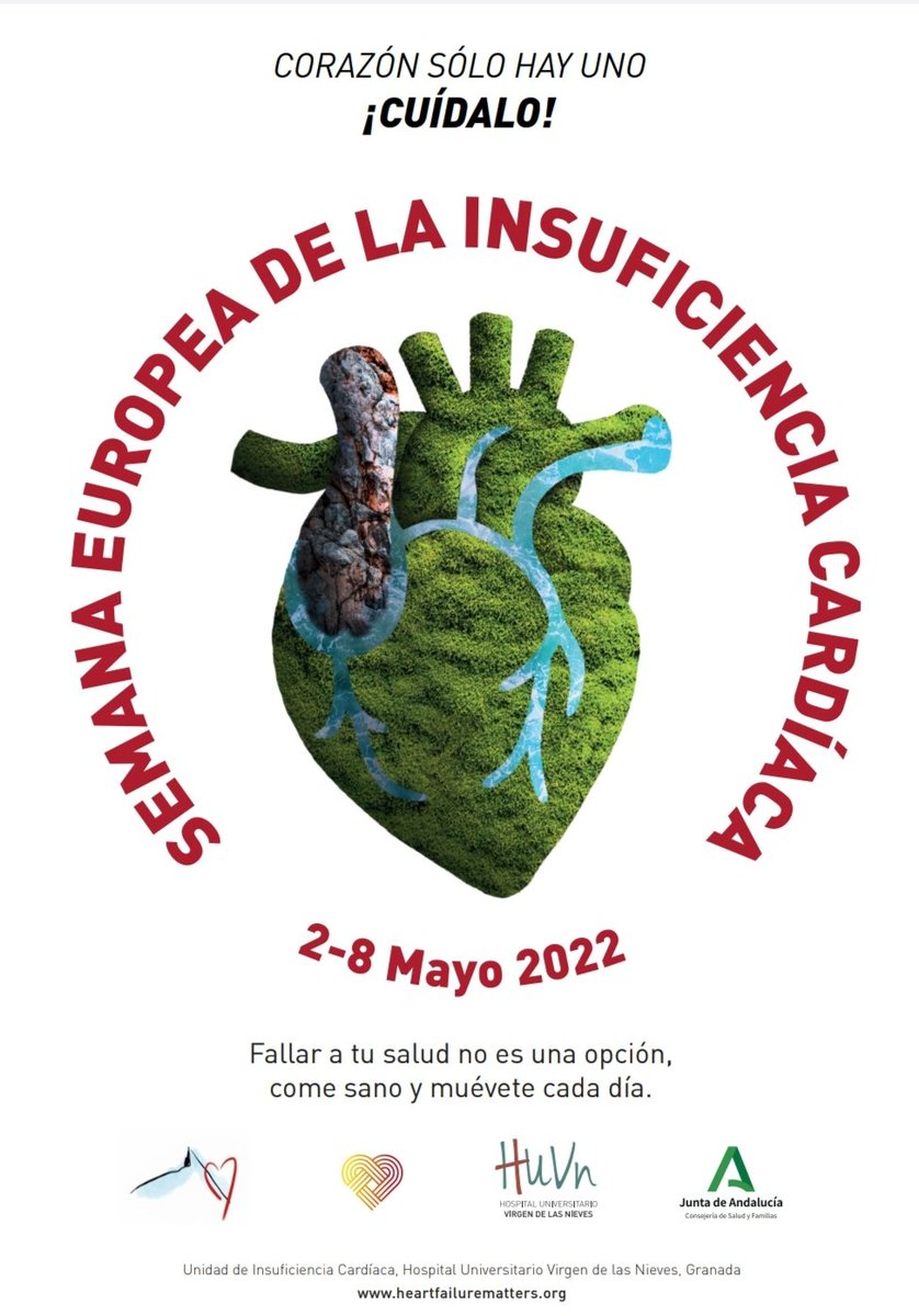 Semana Europea de la insuficiencia cardiaca. La enfermedad cardiovascular es la principal causa de muerte. Pongamos conciencia en prevención primaria, deporte y alimentación es la clave.  #HeartFailureAwarenessWeek #HeartWeek2022 
<a href="/secardiologia/">Soc Esp Cardiología</a>