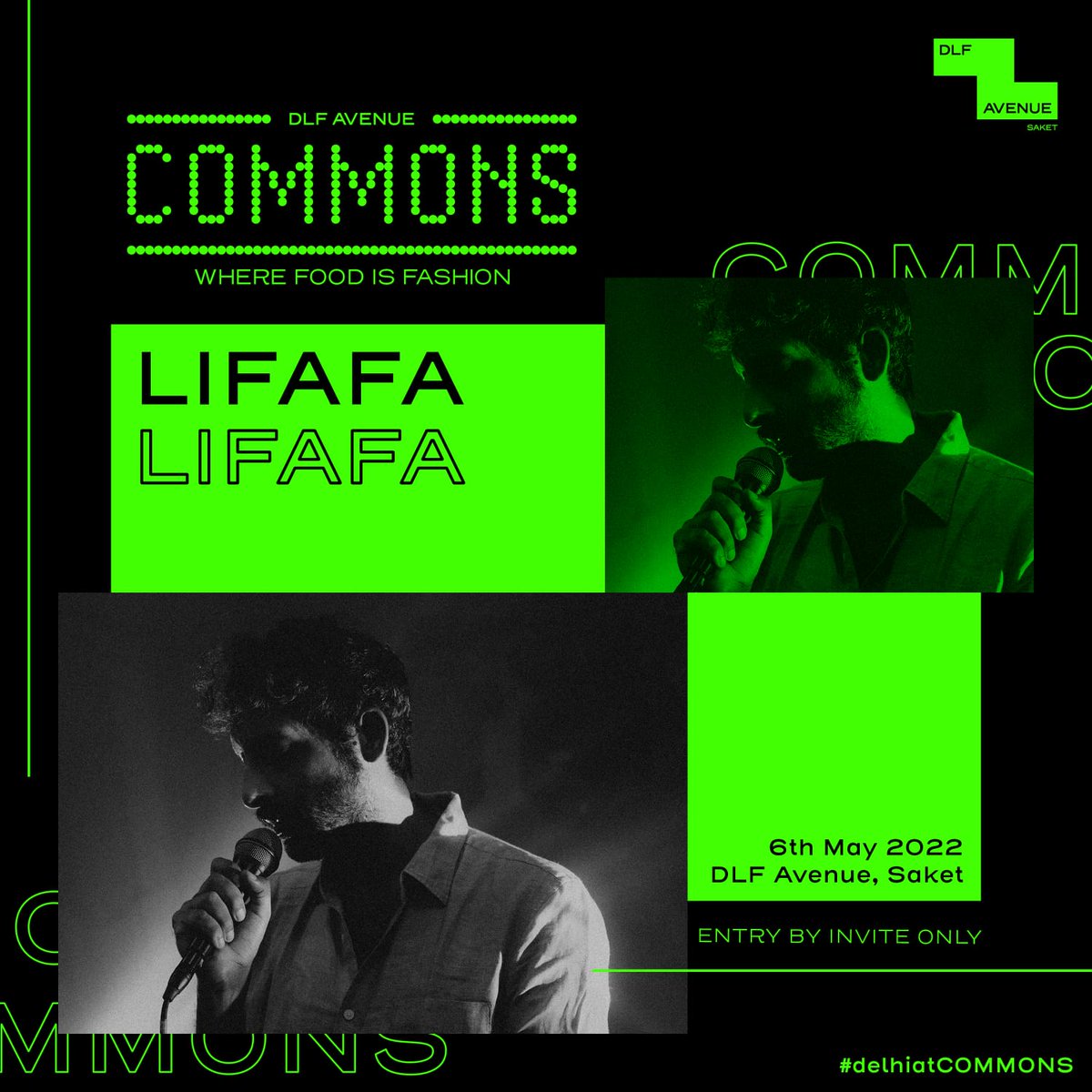 Music that’s for you and your soul!  Tag your friends  who you’ll be going with to attend this super cool gig.
Come fall in love with @lifafa  all over again, only @DLFAvenue 
#delhiatCOMMONS 

*Entry by invite only

#delhiatCOMMONS #dlfavenue #Goneon