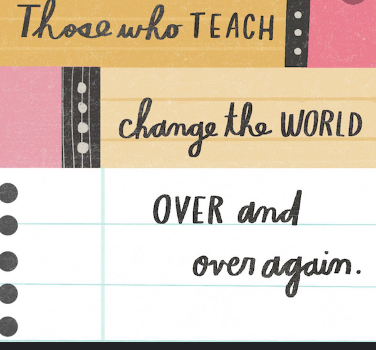 HillaryAgreen's tweet image. #TEACHers #TeacherAppreciationWeek  Teachers build others for every. Other. Profession. #changemakers 💖