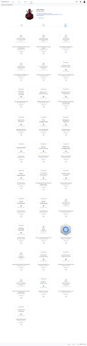 MrCoder63306435's tweet image. So today, I just completed my 2nd milestone of the #GCRFP by @googlecloud . 
.
I want to thanks @GoogleCloud_IN for organizing such events which brings a season of knowledge every year for the newbies in the field of Cloud Computing.
.
.#GoogleDoodle #GoogleCloud #swags #knowledg