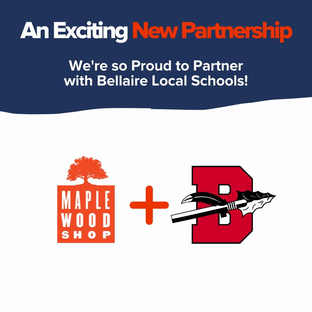 MaplewoodshopNJ's tweet photo. We're proud to partner with @BellaireSD. Welcome to the Maplewoodshop family! Thank you for helping your students build life skills through woodworking. #PLearning #ProjectBased #woodworking #k12education https://t.co/ObgYxJVbt9