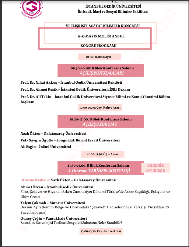isbk_6's tweet photo. 📢11-13 Mayıs tarihlerinde İstanbul Gedik Üniversitesi'nde düzenlencek olan VI. İlişkisel Sosyal Bilimler Kongresi'nin güncel programını buradan inceleyebilirsiniz 👇 https://t.co/56tzyIeuX8