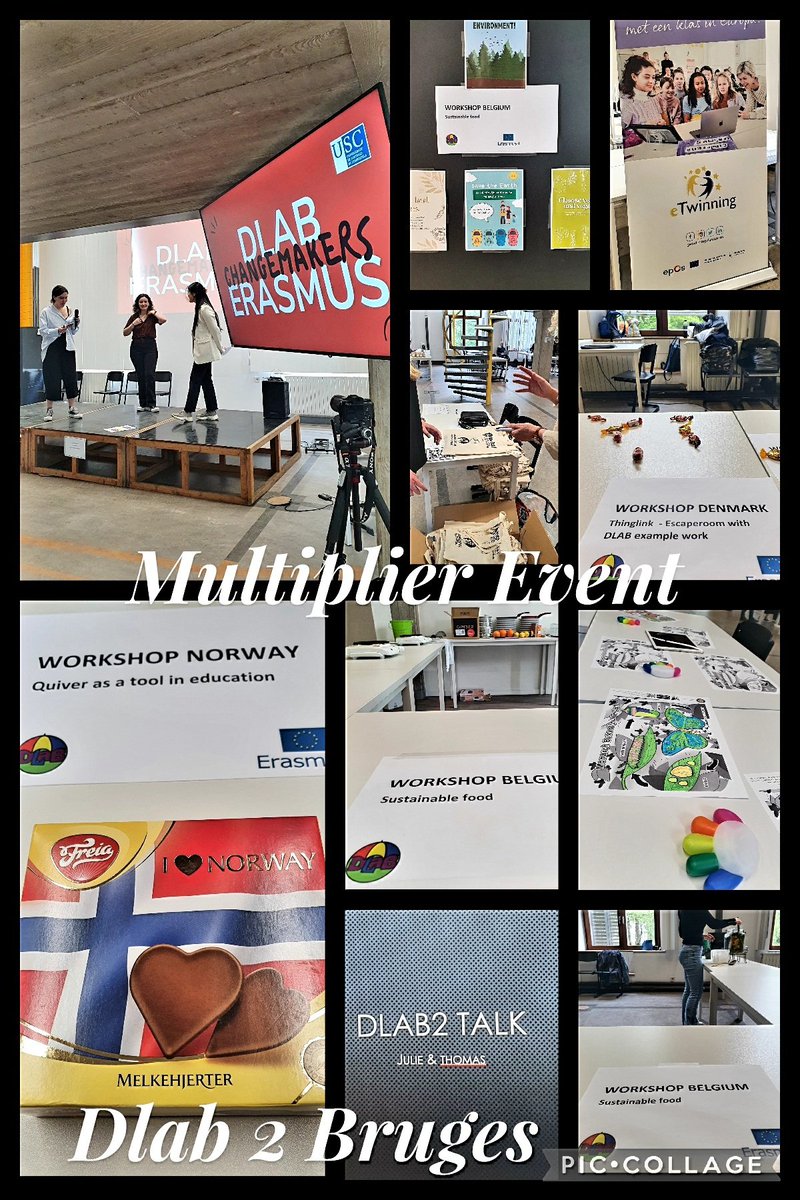 Getting ready for our Dlab 2 Multiplier Event at Howest, Bruges. #dlaberasmus