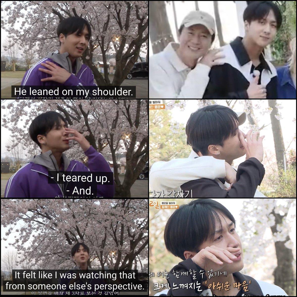 seonhopage's tweet photo. Why Ravi cried during the picture-taking: 
Junghoon hyung leaned on his shoulder and he said in that moment, it felt like he was watching that scene from someone else’s perspective 😭😭😭

🎥 https://t.co/3Cf0CMXVjc https://t.co/HDY68i485c
