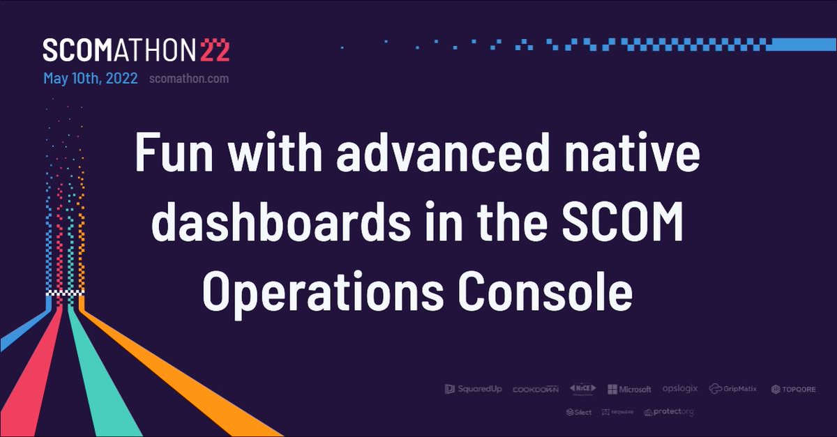 Want to get more out of #SCOM’s native #dashboards using PowerShell? Microsoft Senior Engineer Wei Hao Lim shares exclusive tips and tricks at #SCOMathon2022 on 10 May. Register now! bit.ly/3vzcjJD