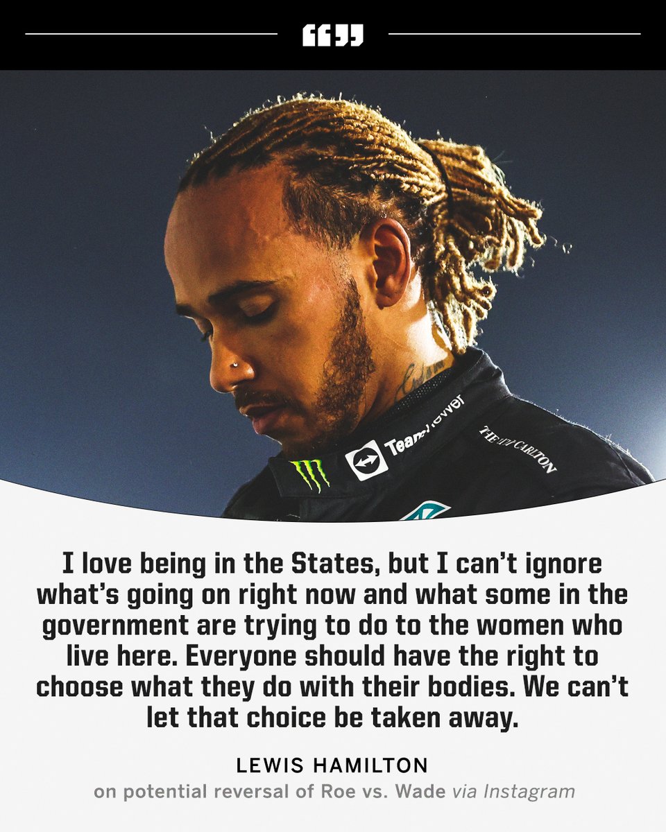 ESPNF1's tweet photo. Lewis Hamilton took to Instagram to defend women's rights ahead of America's first Grand Prix of the year. https://t.co/zK1hD1DF1r