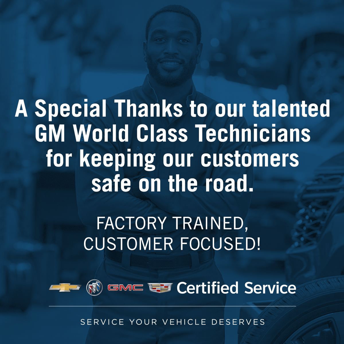 It's #TechAppreciationWeek, &amp; we’re giving a #shoutout to our GM technicians for helping to keep drivers safe. From replacing brakes to repairing engines &amp; transmissions, their maintenance work contributes to the safety of our customers &amp; their families. 
gmasep.ca.