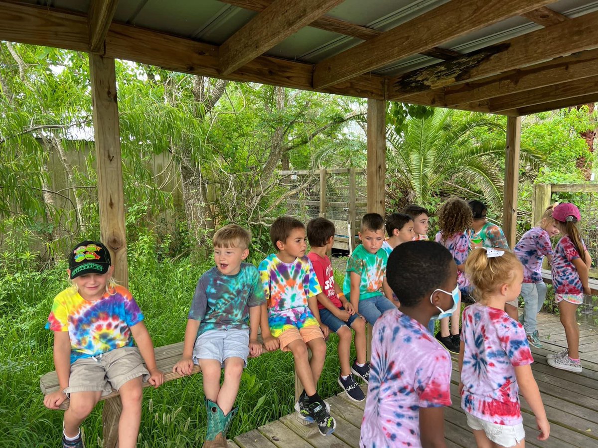 WildPeachCBISD's tweet photo. Here come the crocodiles!!!🐊 Kindergareten LOVED their field trip today. Thank you Crocodile Encounter for having us! https://t.co/iPFsSj0AlD