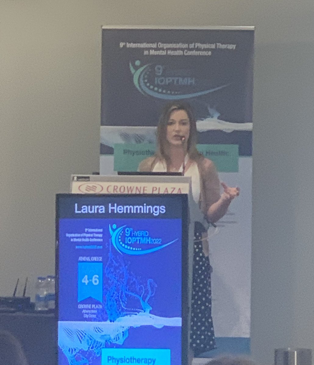 laurahemmingsPT's tweet photo. Great to present alongside @drerinbyrd at #9TH_IOPTMH2022_ATHENSGR followed by some insightful discussions with physio’s and academics working in other countries around potential educational developments for mental health within physio curricula!

@PhysiosinMH @PhysioSamMcIver https://t.co/NNw0dfNh9l