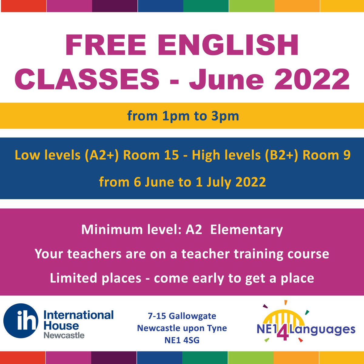 IH Newcastle/ NE14Languages tweet media