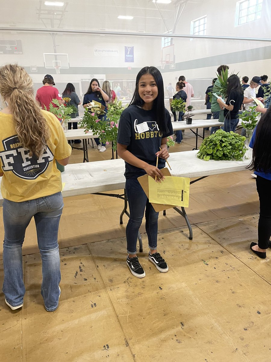 HobbtonFFA's tweet photo. Congrats to Emily for being elected Regional VP and to our Forestry, Horticulture, Floriculture & Nursery teams for placing and qualifying for the state!!! #WeAreHOBBTON https://t.co/nrRGGtUgob