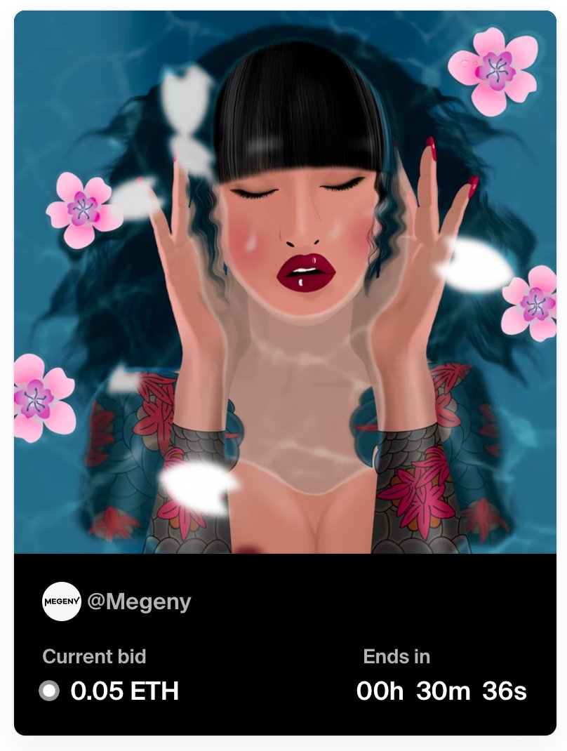 Megeny_NFT's tweet photo. 30 min left
https://t.co/flojRI5r0X
Please help to RT 🥰

#nft #NFTCommunity #NFTProject #NFTdrop  #NFTCollection #cryptoartist #cryptoart #opensea #artwork  #nftcollectibles #OpenSeaNFT #nftart #FoundationNFT #NFTCommmunity https://t.co/JTQlRhsNRA