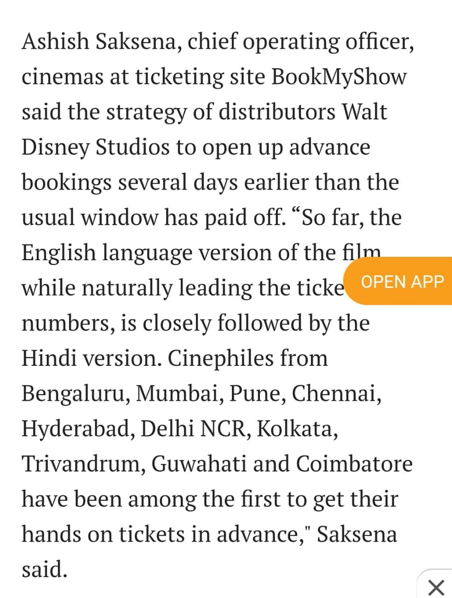 prameesh_s's tweet photo. @ashishsaksena  #Trivandrum is one of the top cities in terms of movie ticket bookings, by your own words,especially being the city with highest number of movie screens/seats in Kerala, would appreciate if you could include tvm in the list of popular cities in your App/website. https://t.co/yh5RH2ByXl